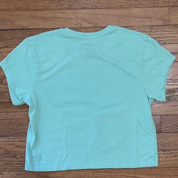 Women's Happy Earth Protect Our Planet Cropped Tee | Size Large - Picture 6 of 6